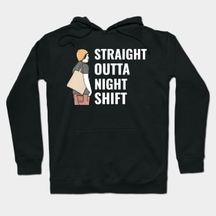 Straight Outta Nightshift - Medical Student in Medschool Hoodie